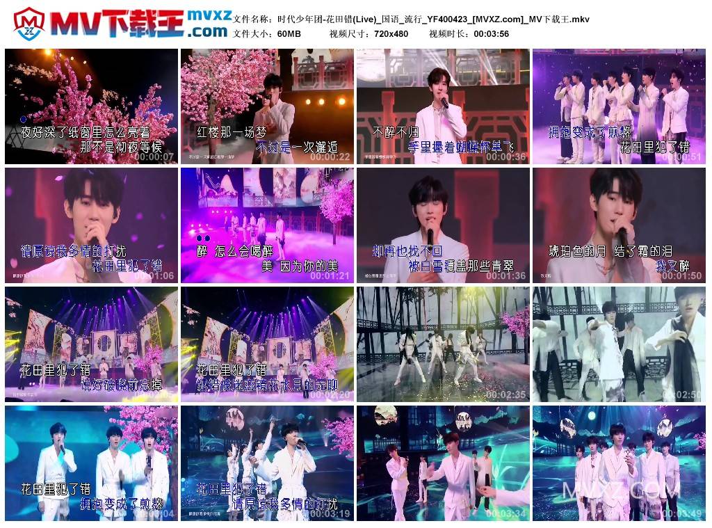 时代少年团-花田错(Live)_国语_流行_YF400423
